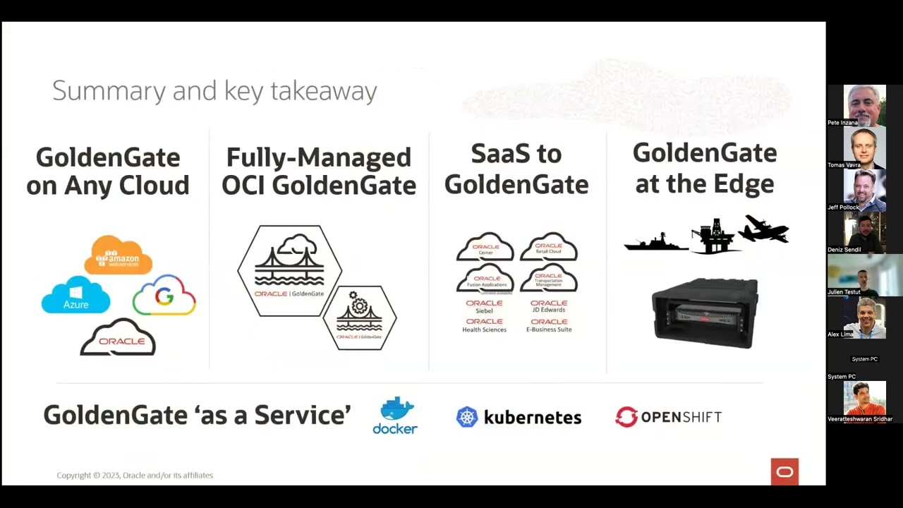 GG Summit Session03 - GoldenGate for Cloud & Multi-cloud