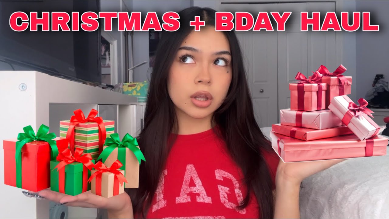 christmas and birthday haul! ♡