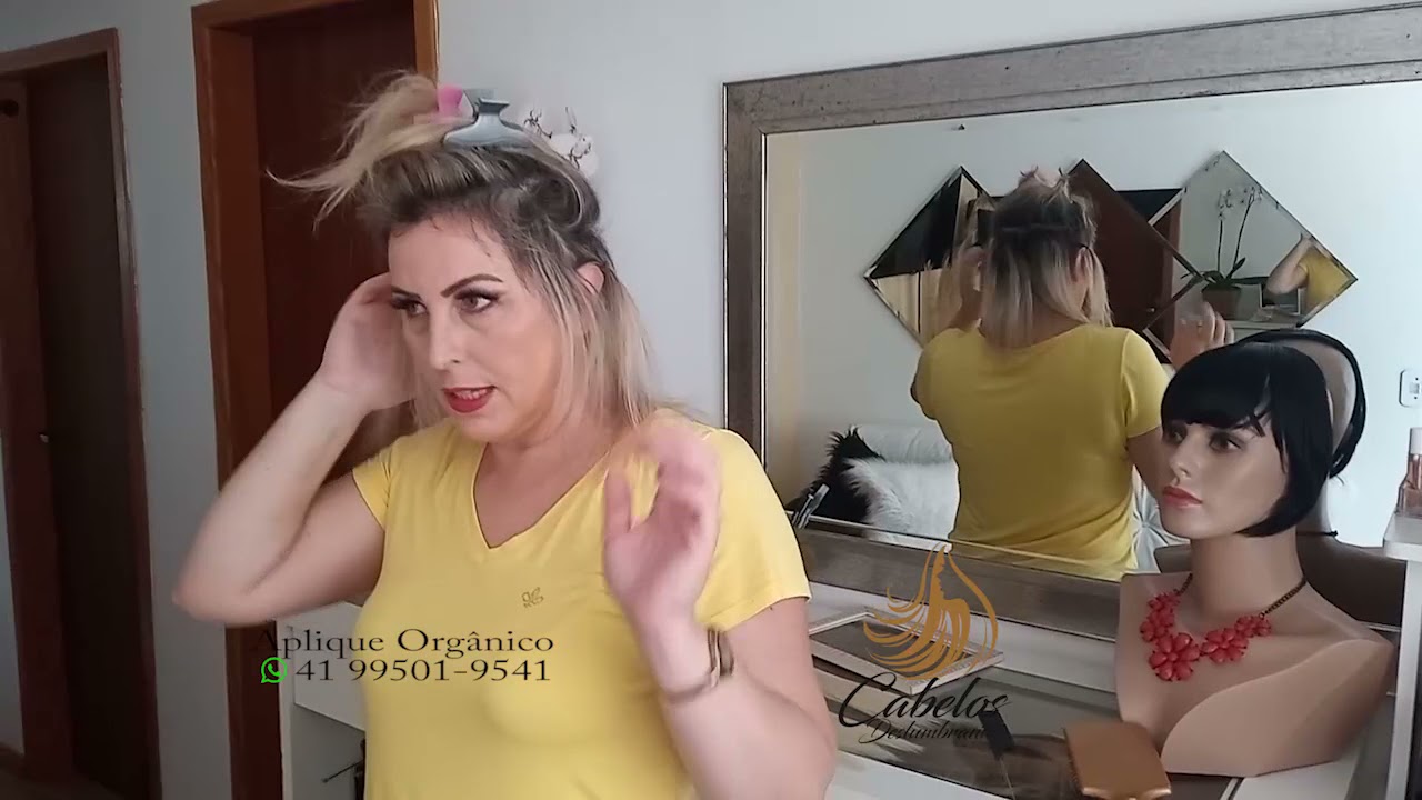 Como colocar tela tic tac em cabelo curto. Resultado perfeito 😍 com 2 telas tic tac 