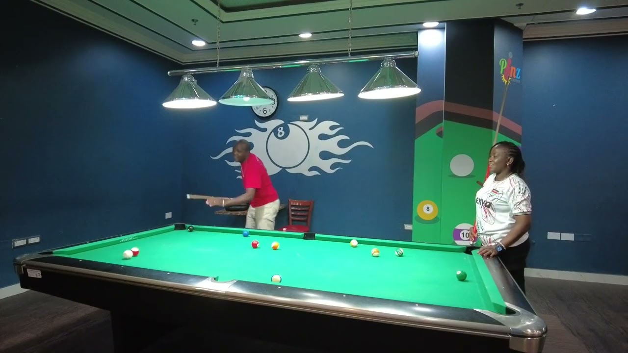 Pool table championship finals at muscat Oman ( be the judge)