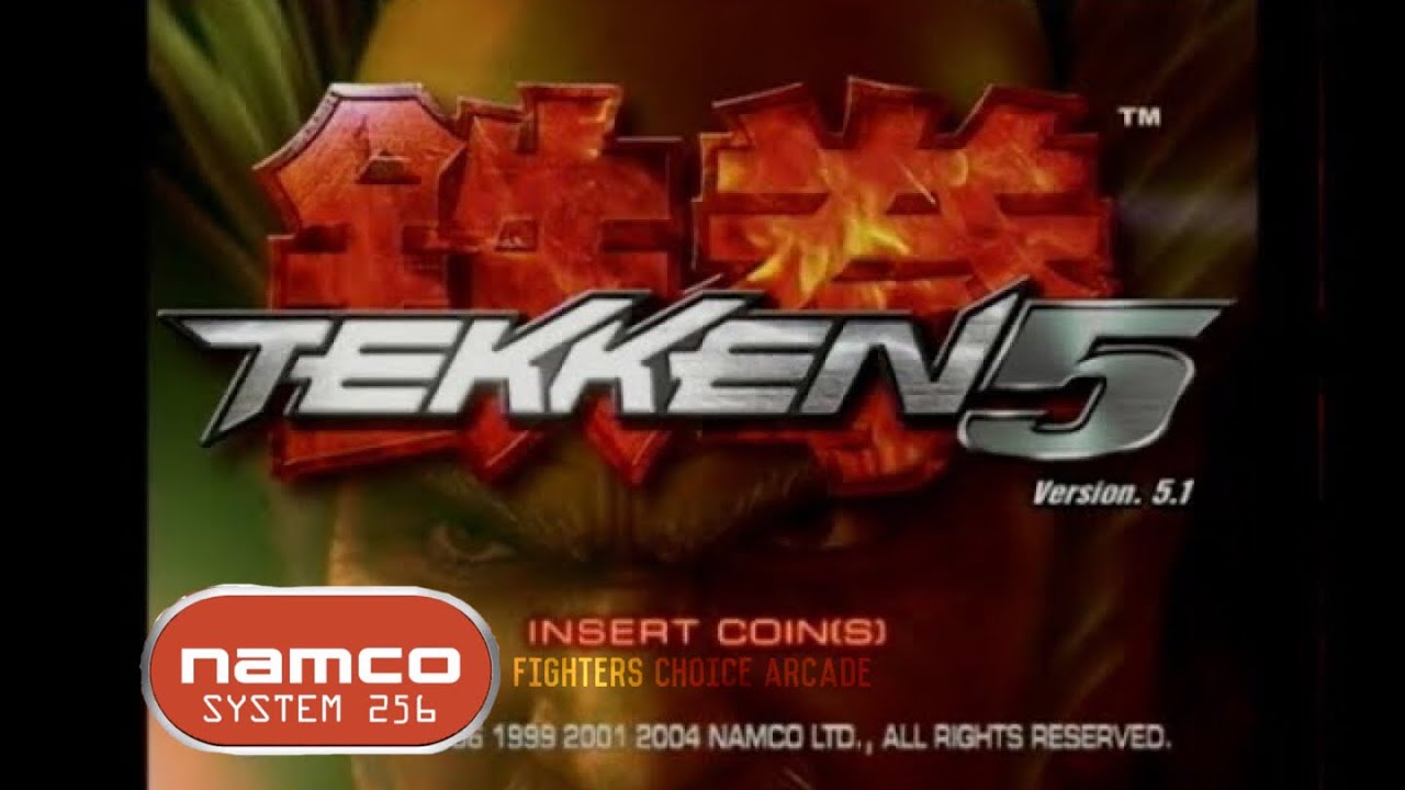 TEKKEN 5 VERSION 5.1 Namco System 256 Kazuya Mishima Gameplay real Arcade 4K