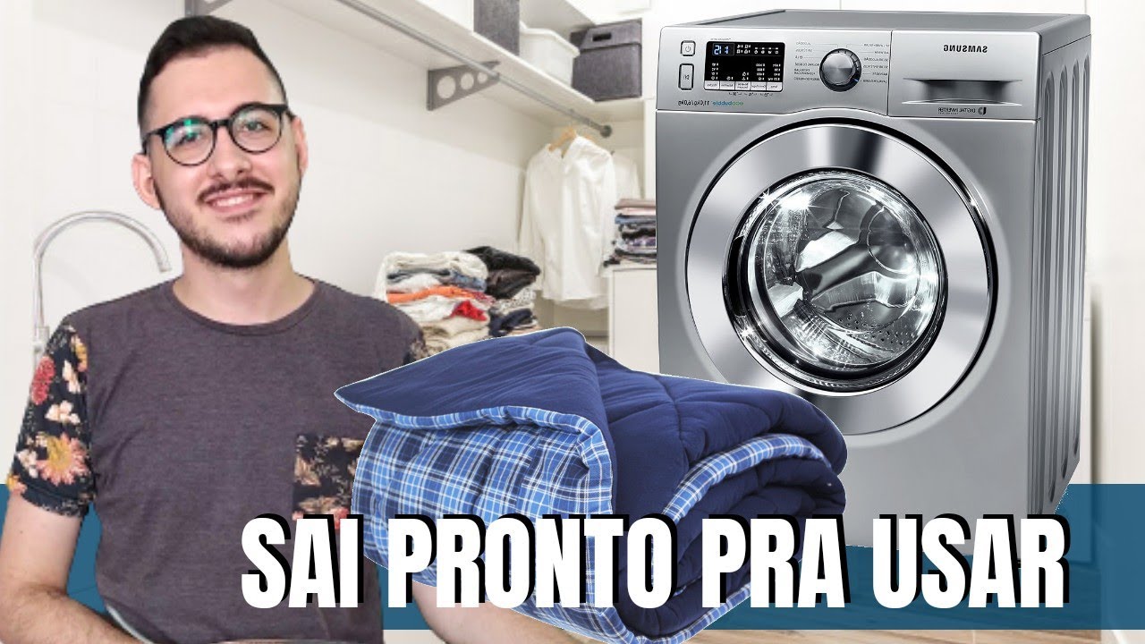 LAVANDO E SECANDO EDREDOM (COBRE LEITO) NA LAVA E SECA SAMSUNG ECO BUBBLE 11KG