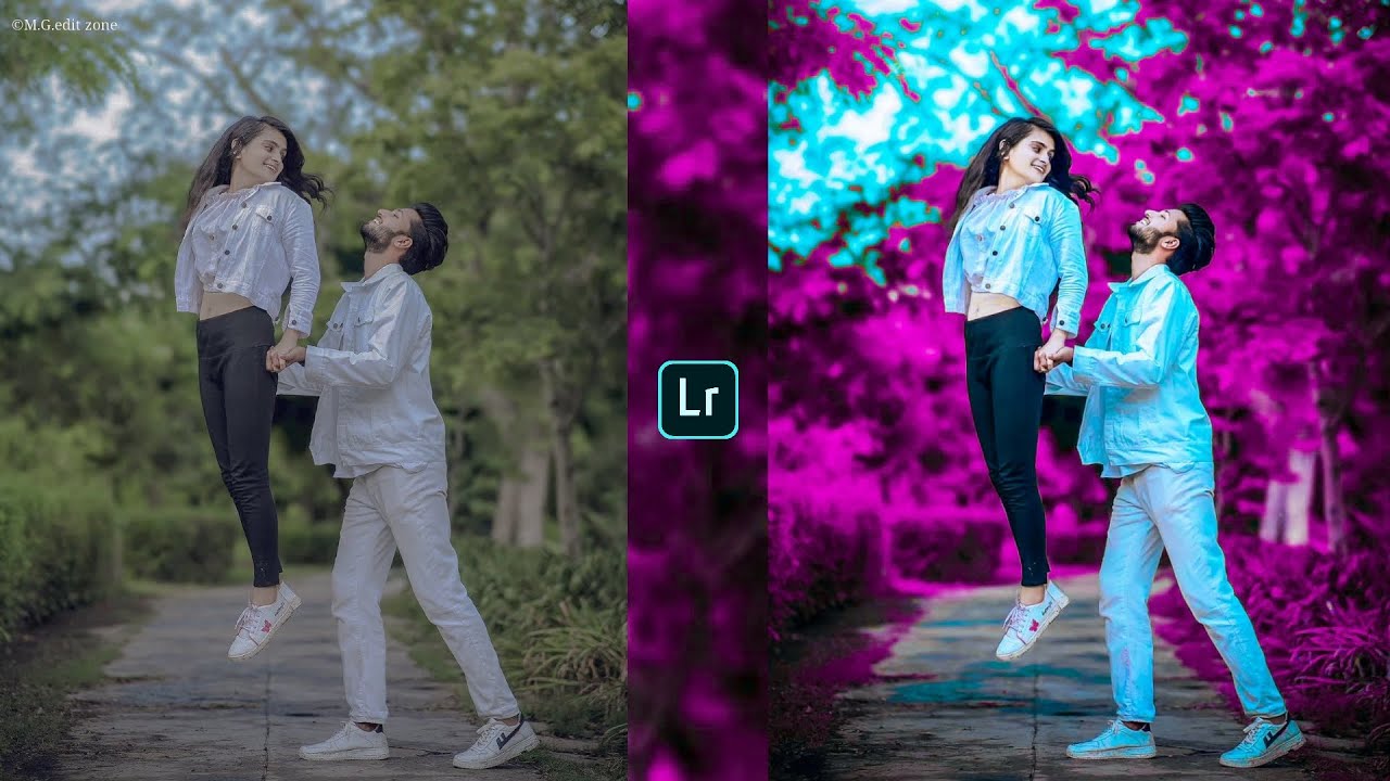 Pink and blue tone Lightroom photo editing//new tone Lightroom editing//