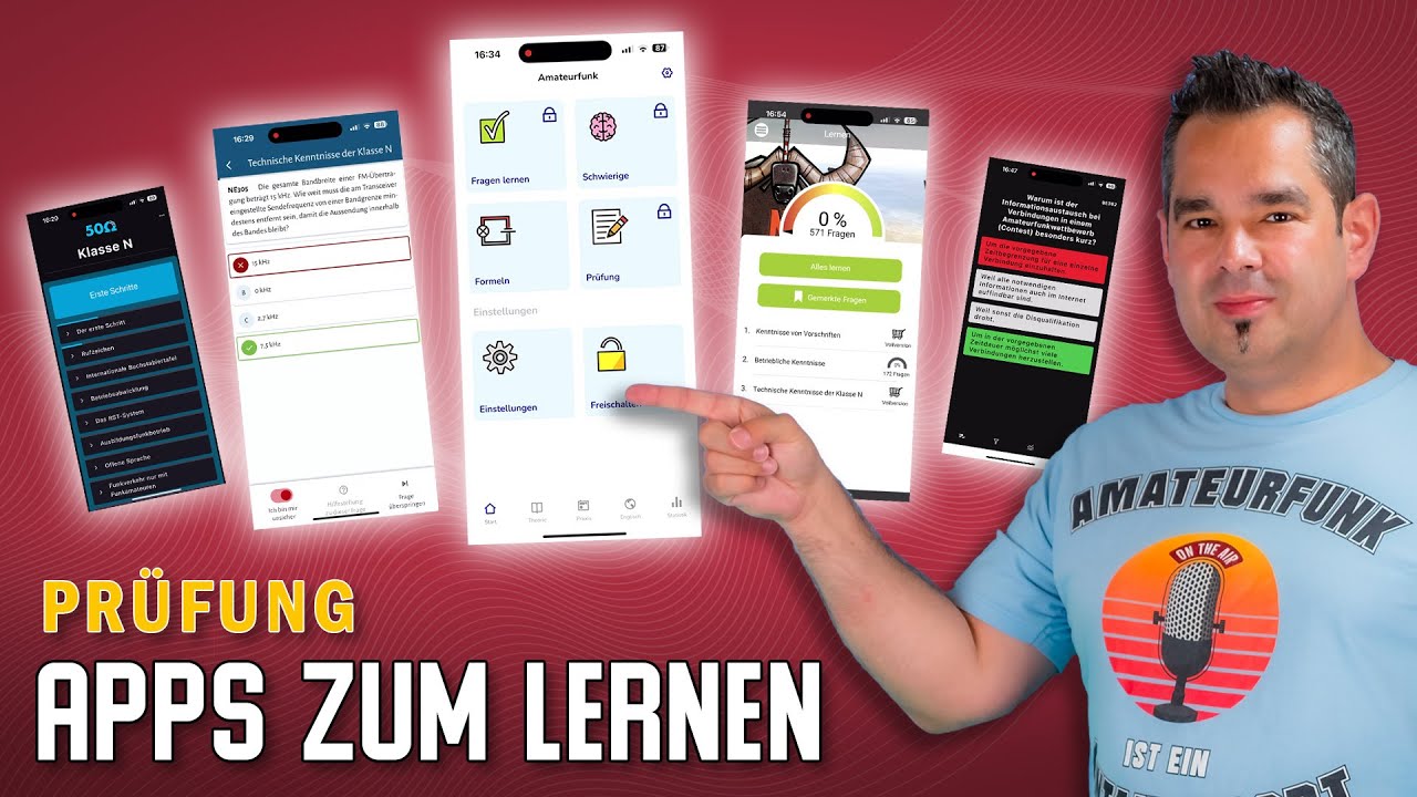 Die besten Apps 📱 Lernen für die Amateurfunkprüfung