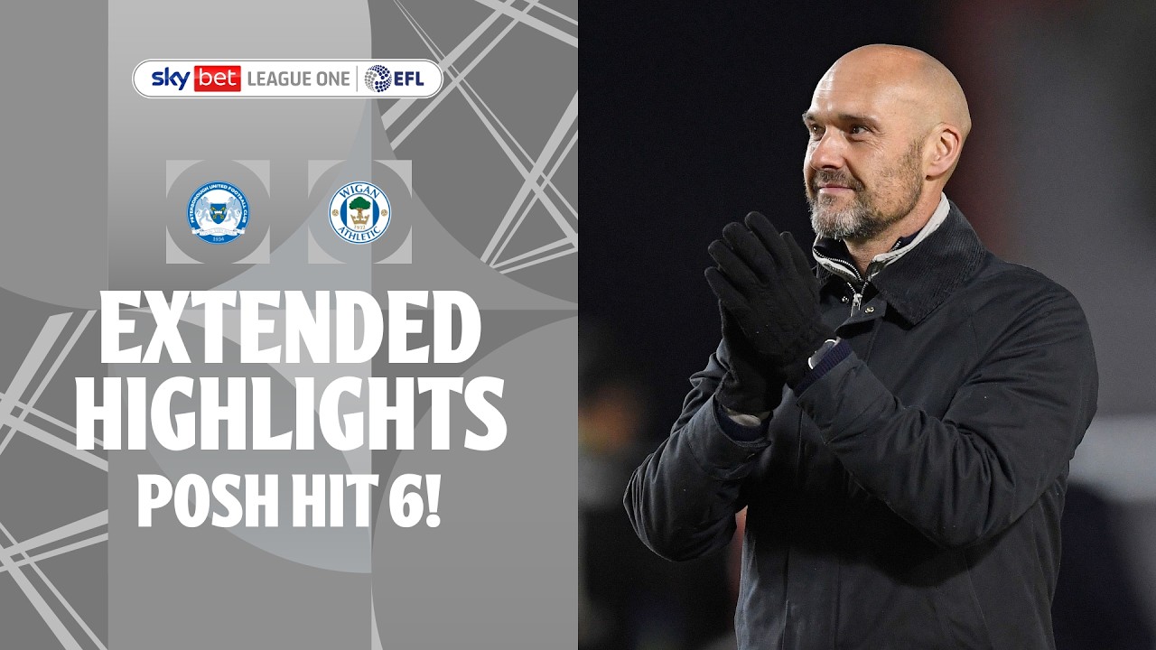 POSH HIT 6! | Peterborough United v Wigan Athletic extended highlights
