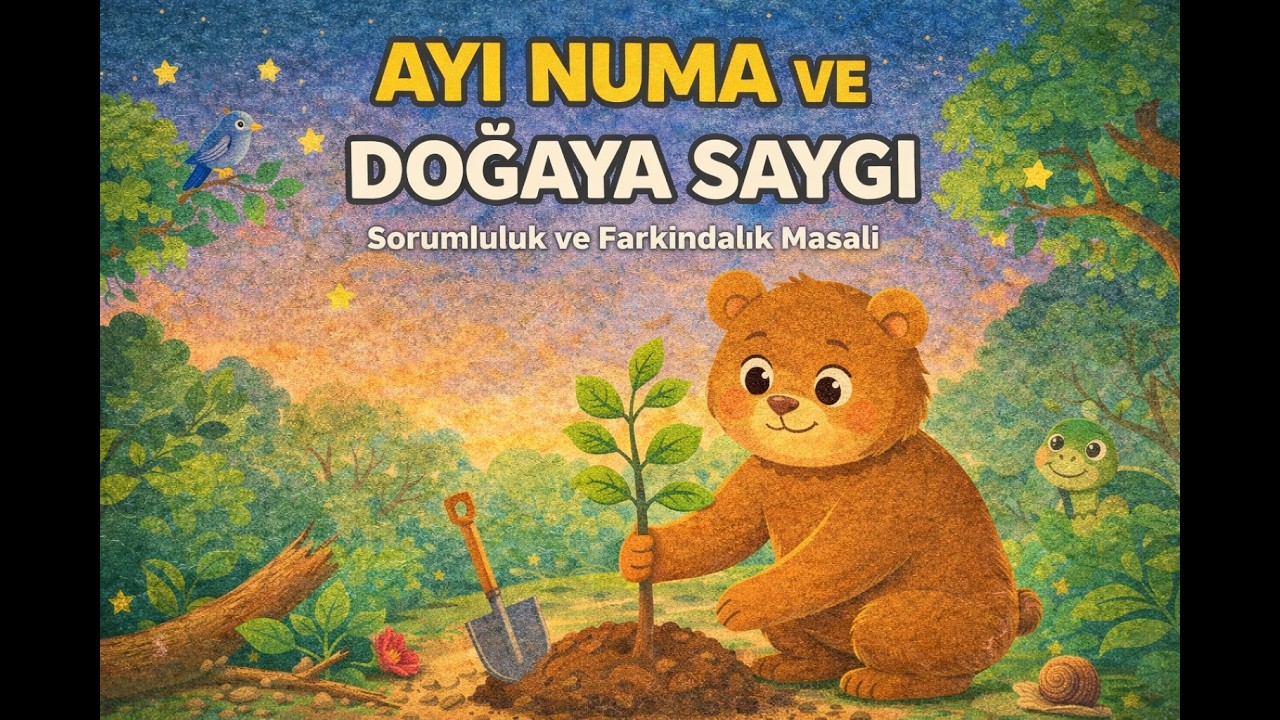 Ayı Numa ve Doğaya Saygı 🌿🐻 | Sorumluluk ve Farkındalık Masalı | Masal Karavanı