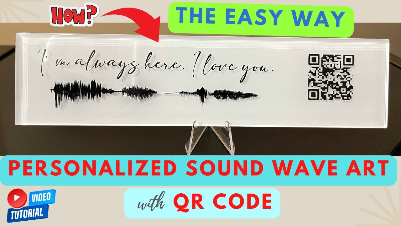 How To Make A Sound Wave Art with QR CODE | THE EASY WAY | Cricut | Step by Step | 2022