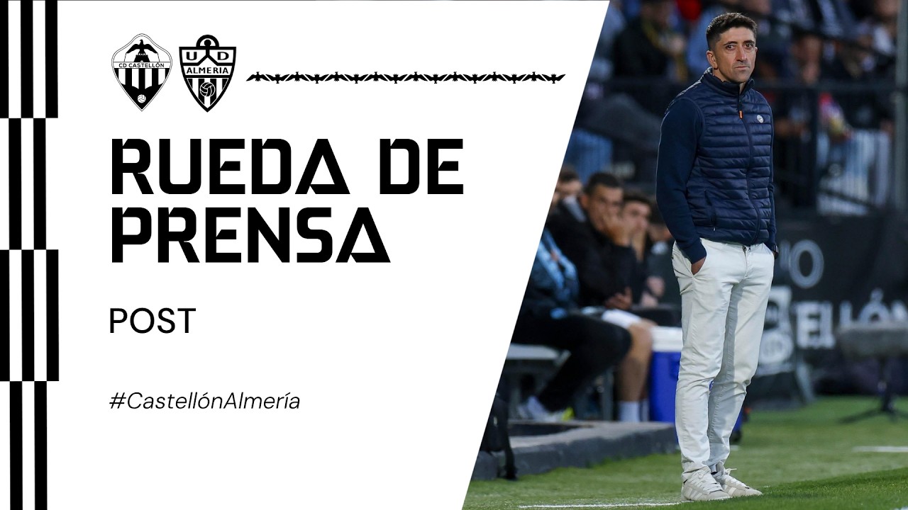 Rueda de prensa: Pablo Hern&aacute;ndez tras el CD Castell&oacute;n 2-0 UD Almer&iacute;a (02-04-2026)