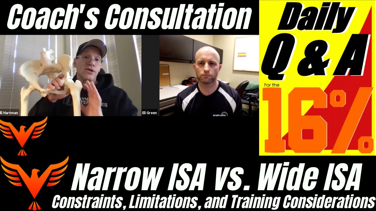 Narrow ISA vs. Wide ISA Training Considerations - Shoulder Pain - BillHartmanPT.com Q&A for The 16%