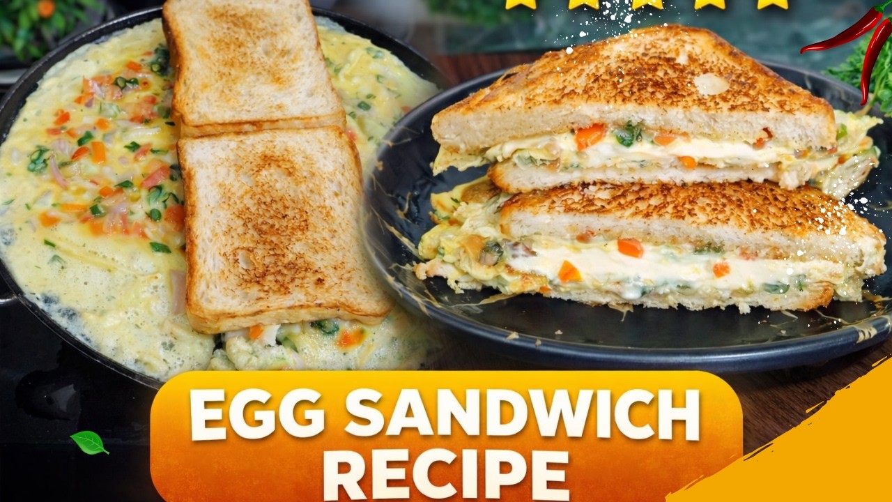 Egg Sandwich Recipe |अंडा सैंडविच बनाने की विधि |Cheesy Egg Sandwich | Anda Sandwich | Bread Omlette