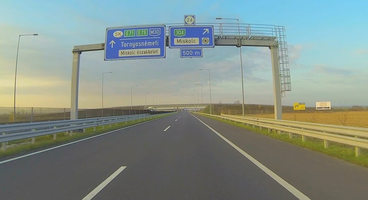 M30 motorway Emőd - Miskolc _ Hungary