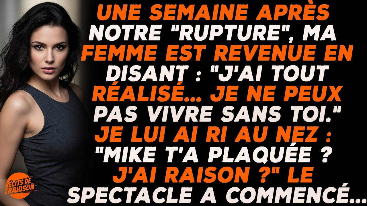 Après Une Semaine Loin D’elle, Son Retour M’a Surpris. En La Voyant, J’ai Simplement Demandé ...