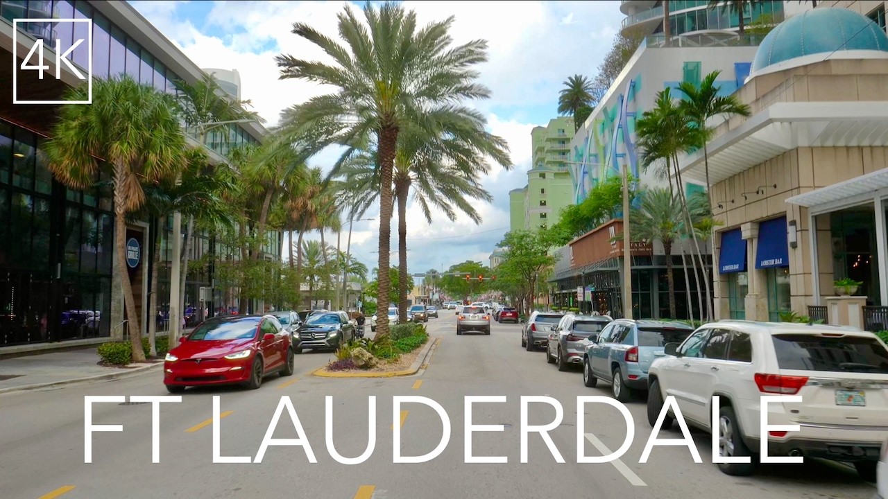 Ft Lauderdale Florida City Drive 4K - Venice of America Driving Tour