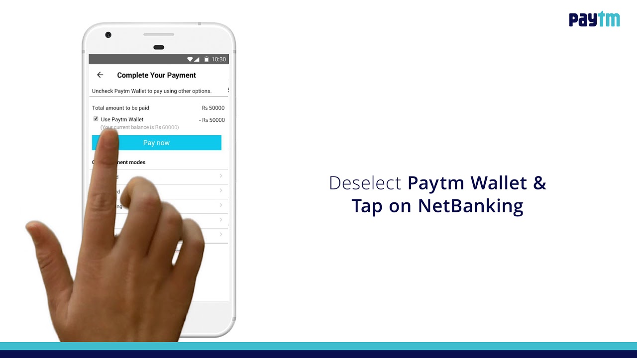 How to Pay New Registration Fees on Paytm?
