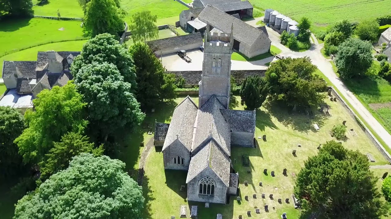 Drone views of Bledisloe House, Coates and the Sapperton Canal Tunnel