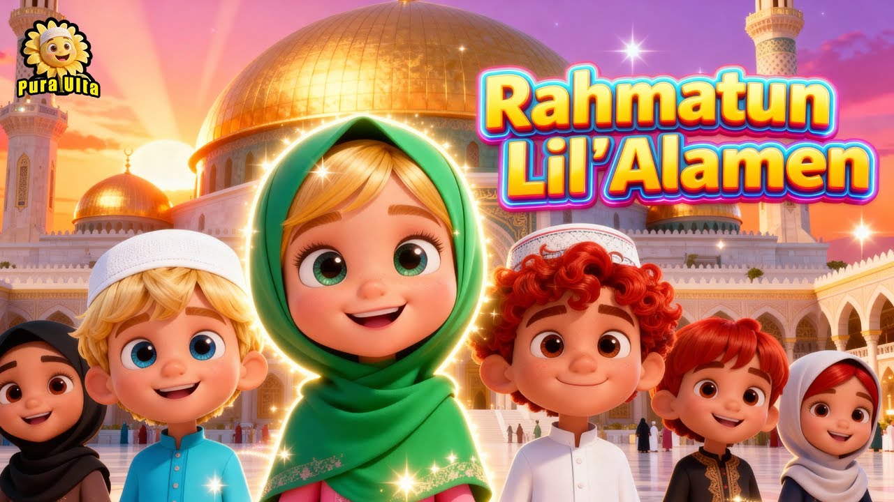 Rahmatun Lil Alameen 💚 رحمةٌ للعالمين  ✨Islamic Songs For Kids ☀️ Pura Ulta