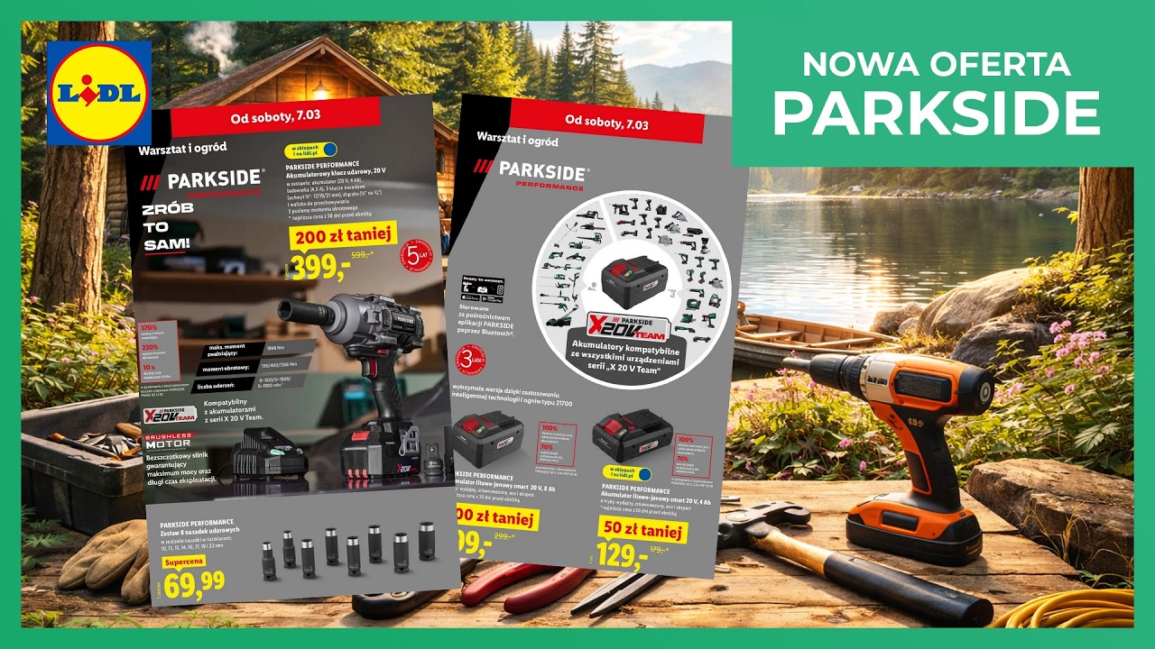 Klucz udarowy w MEGA cenie od 7 marca w Lidlu! Narzędzia  i akumulatory Parkside - przegląd oferty.