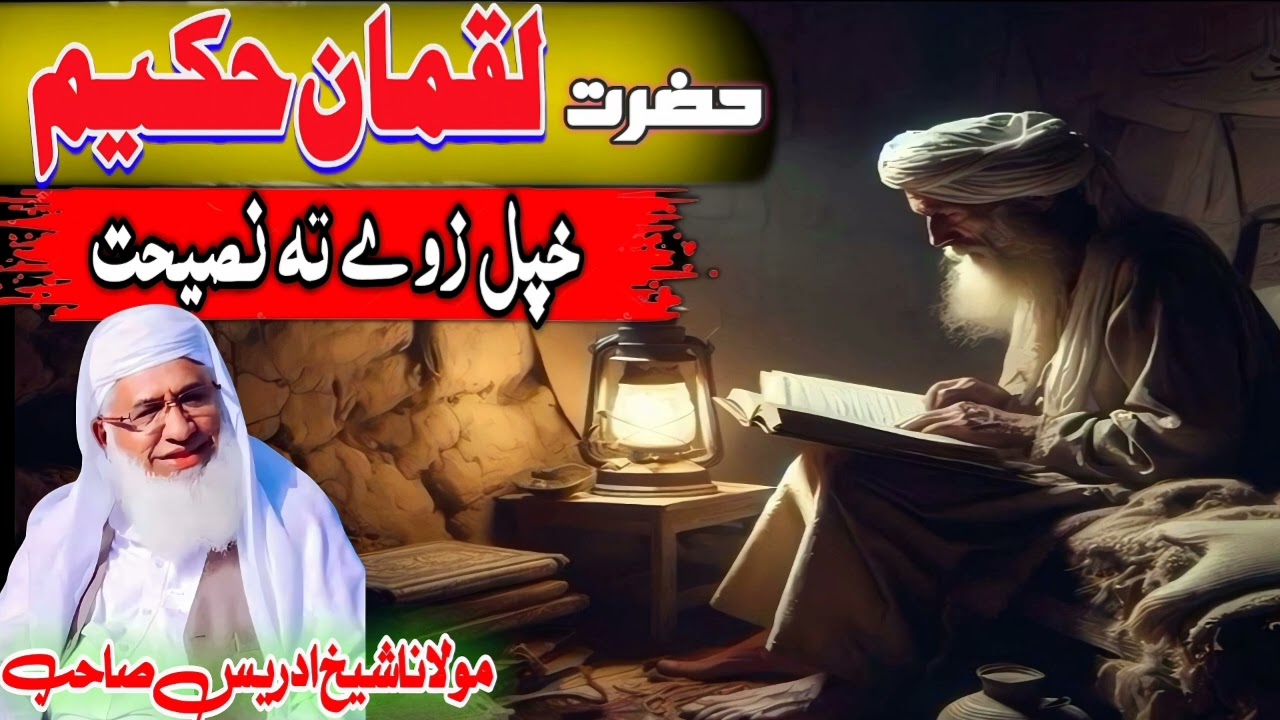 Molana Idrees Pashto Bayan | Hazrat Luqman Hakim's Advice to His Son