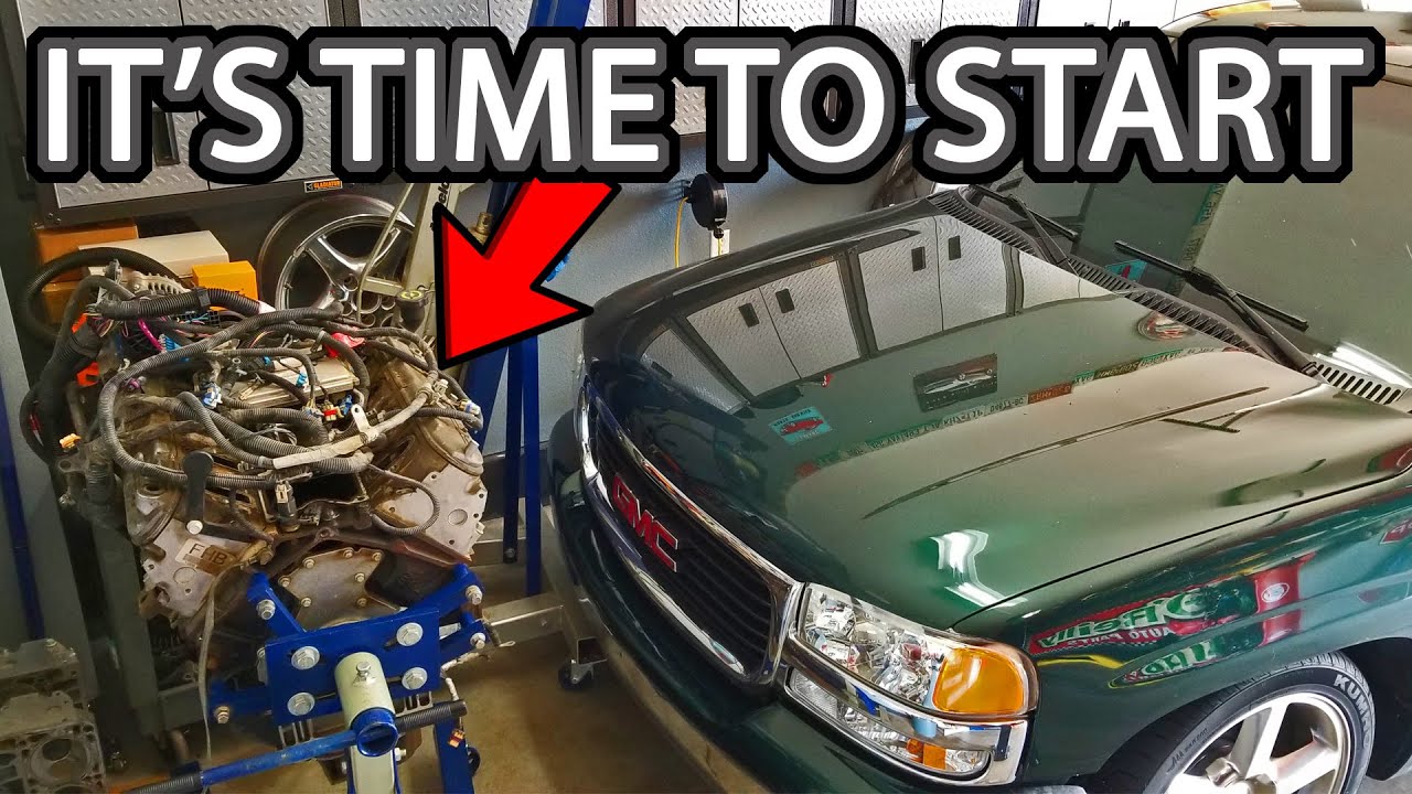 Slammed Sierra 4.3 to 5 3 swap Part 1