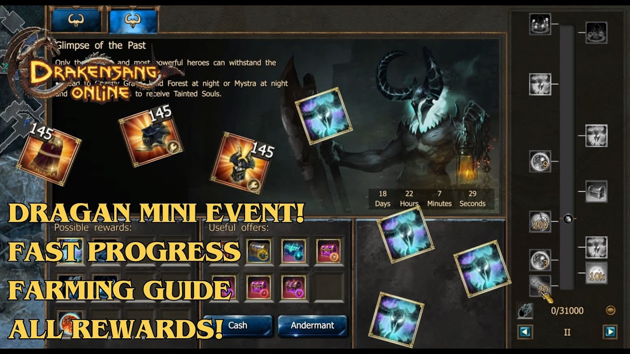 Drakensang Online - Dragan Mini Event! Fast Progress Farming Guide & All Rewards! (DSO)
