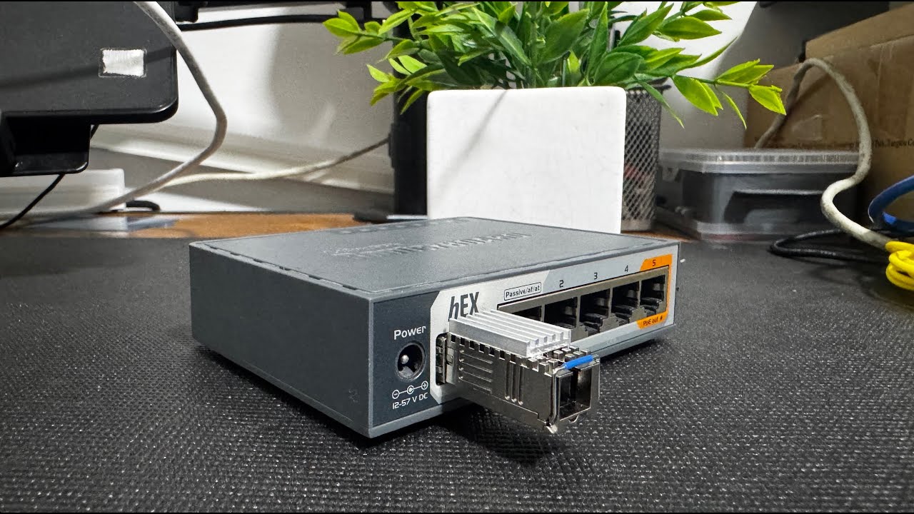 MINI Stick GPON OLT conectado en Mikrotik