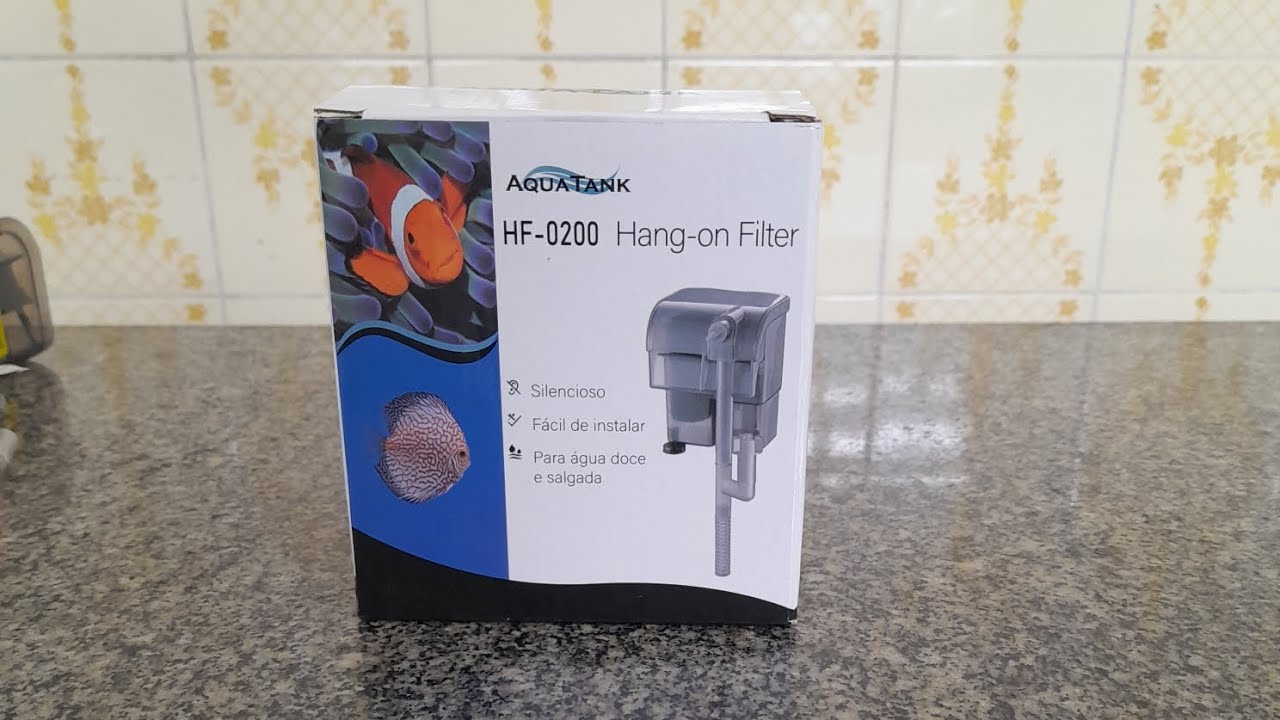 montagem rapida pratica e facil da bomba HF-0200 Hang-on Filter AquaTank