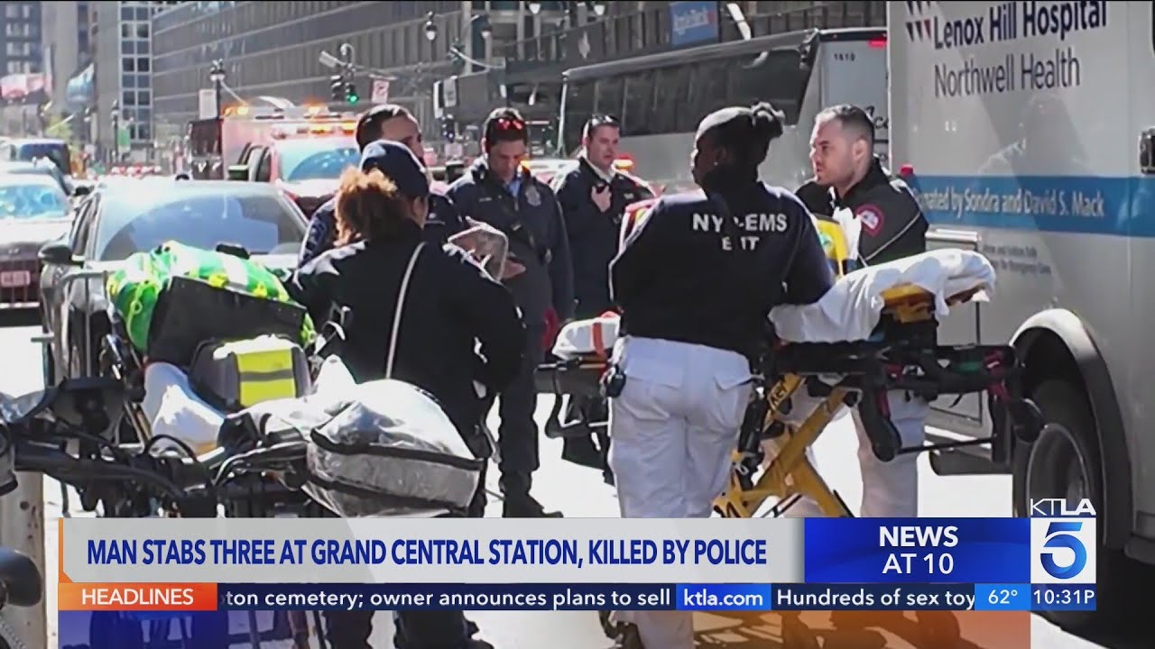 Man stabs 3 people at Grand Central Station in NYC, police shoot and kill suspect