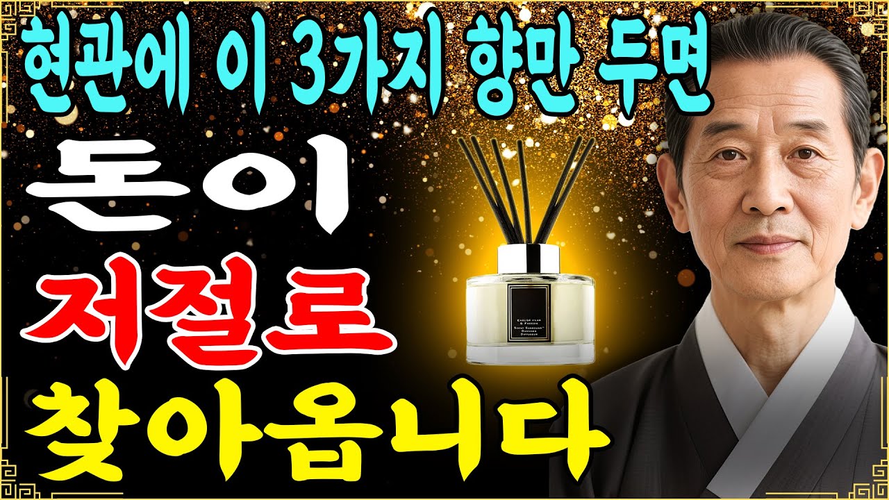 부자들이 절대 말하지 않는 비밀! 현관에 이 3가지 향만 두면 돈이 알아서 찾아옵니다
