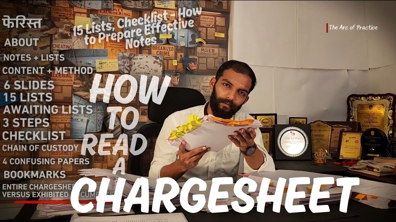 How to Read a Chargesheet Like a Criminal Advocate | Step-by-Step Case Analysis & Notes Method