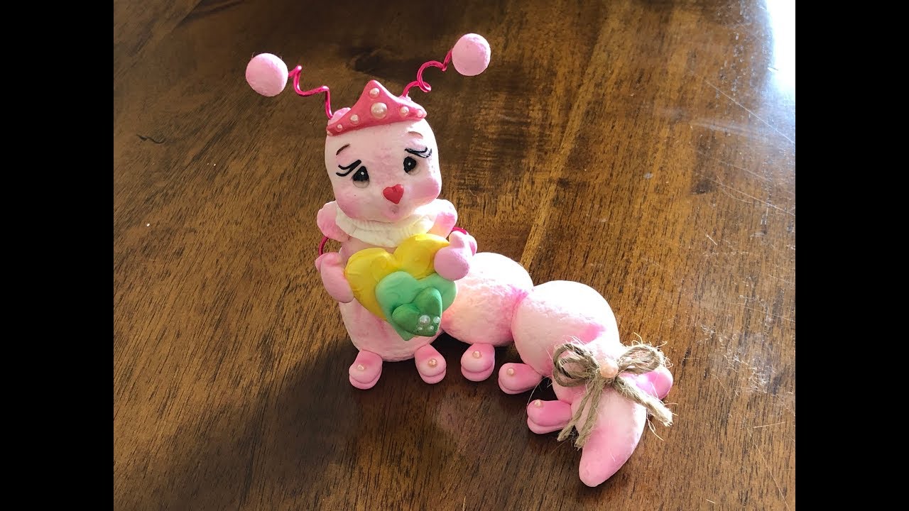 Gusanito en porcelana fria /Worm in cold porcelain step by step