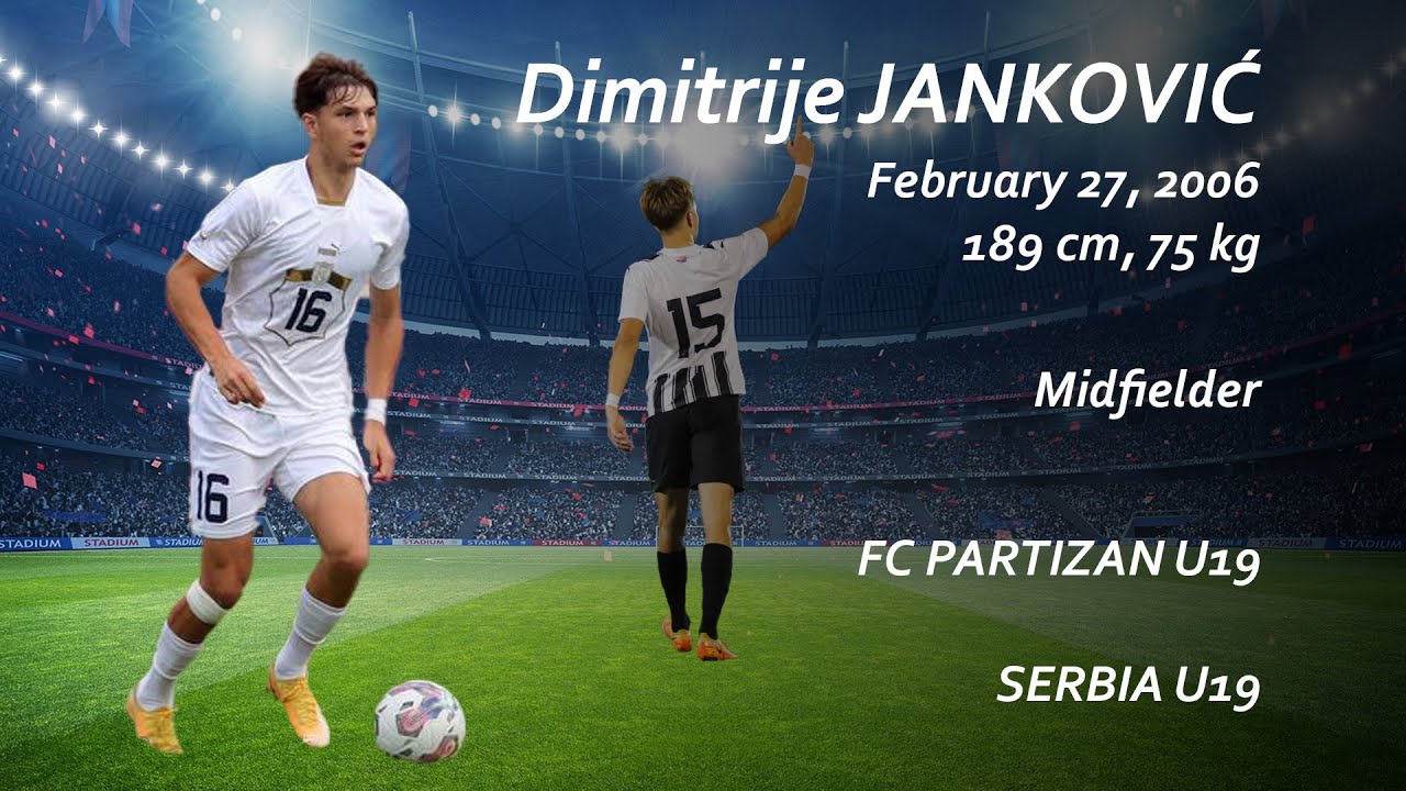 DIMITRIJE JANKOVIC * MIDFIELDER * FC PARTIZAN U19 * HIGHLIGHTS 2024/25