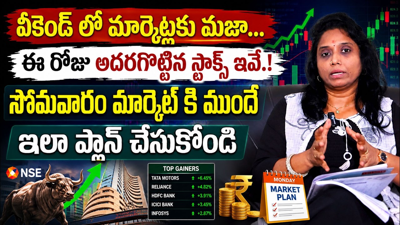 Madhavireddy - Today Market Update Telugu || Monday Stocks Prediction || Sensex , Nifty Today