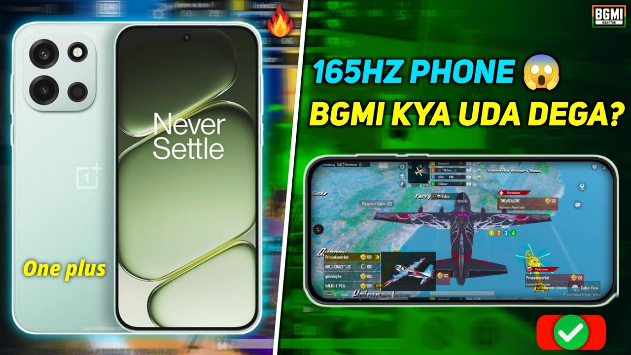 🟢OnePlus Turbo 6 BGMI Performance 💀 120 FPS + 165Hz Shock!🟢
