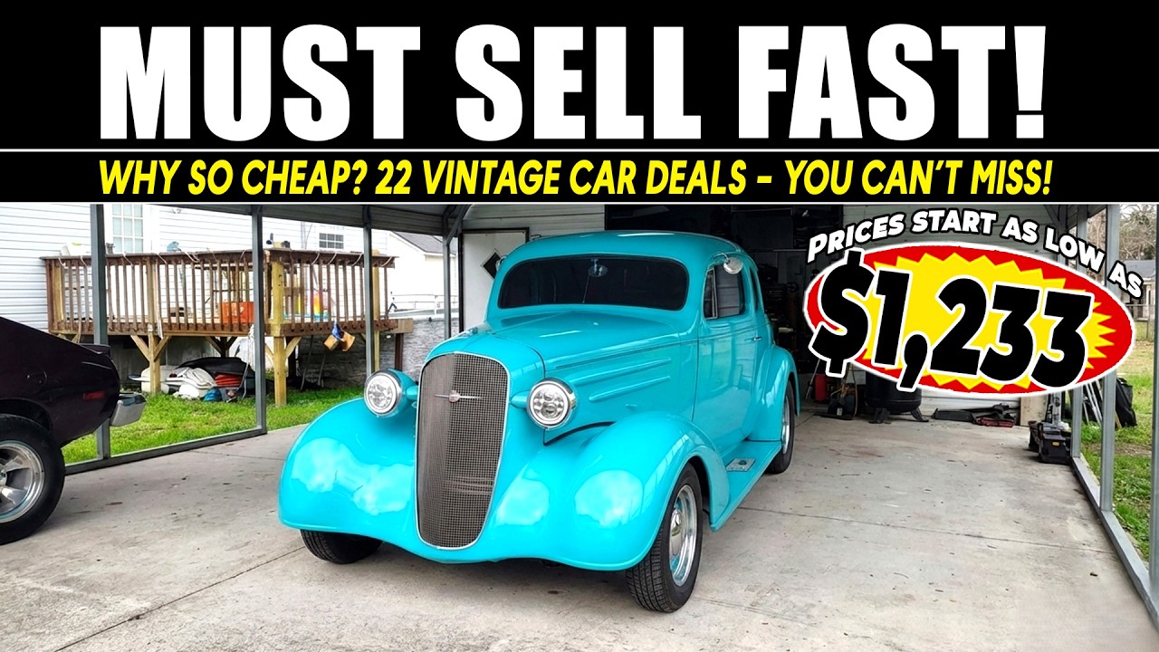 Must Sell Fast! Why So Cheap 22 Vintage Car Deals You Can’t Miss!