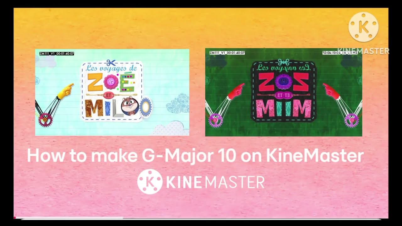 How to make G-Major 10 on KineMaster