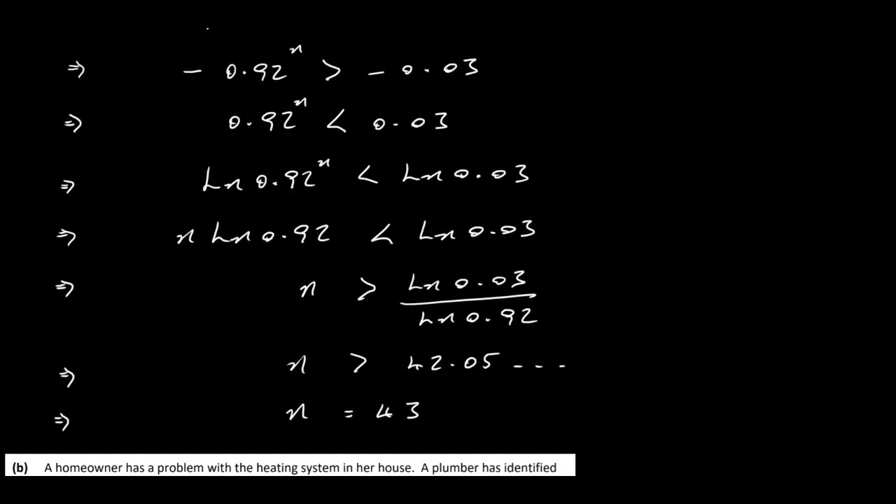 2021 HL Maths Paper 2 LC Q 10