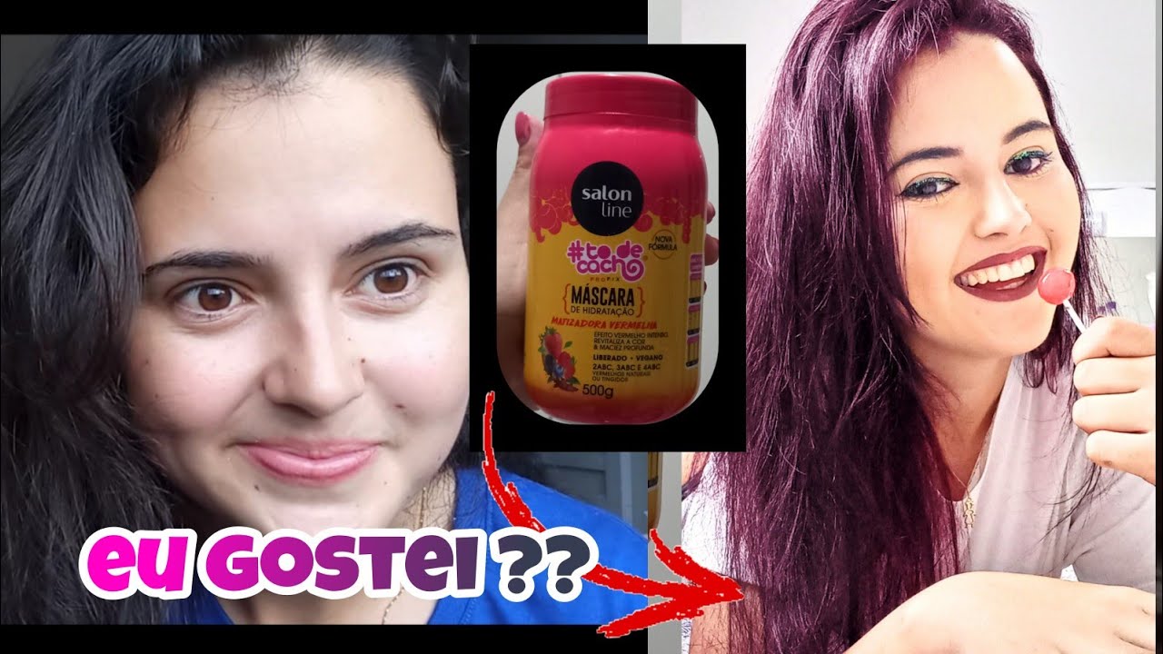 TESTEI: A MÁSCARA MATIZADORA VERMELHA DA SALON LINE