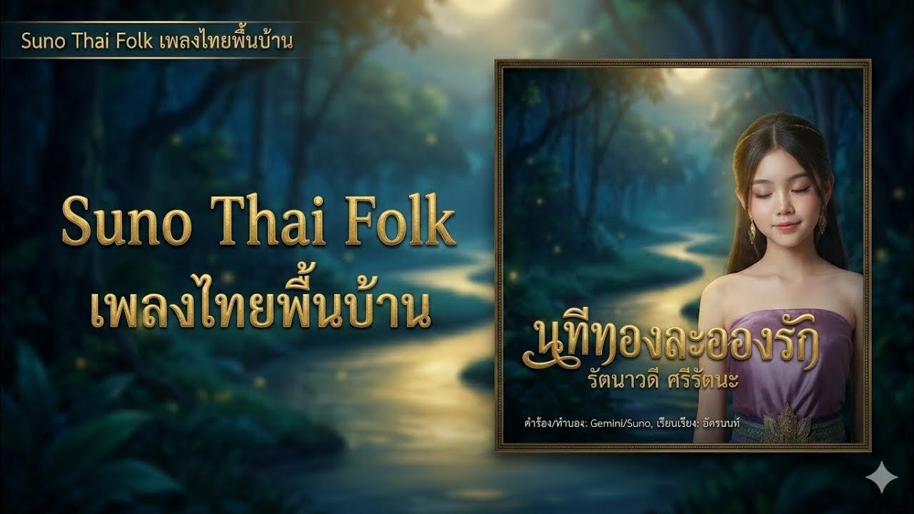 🎶นทีทองละอองรัก – สุนทรียภาพแห่งสายน้ำและมนต์ขลังขลุ่ยเพียงออ🎶 - รัตนาวดี ศรีรัตนะ | ไทย 【Official】