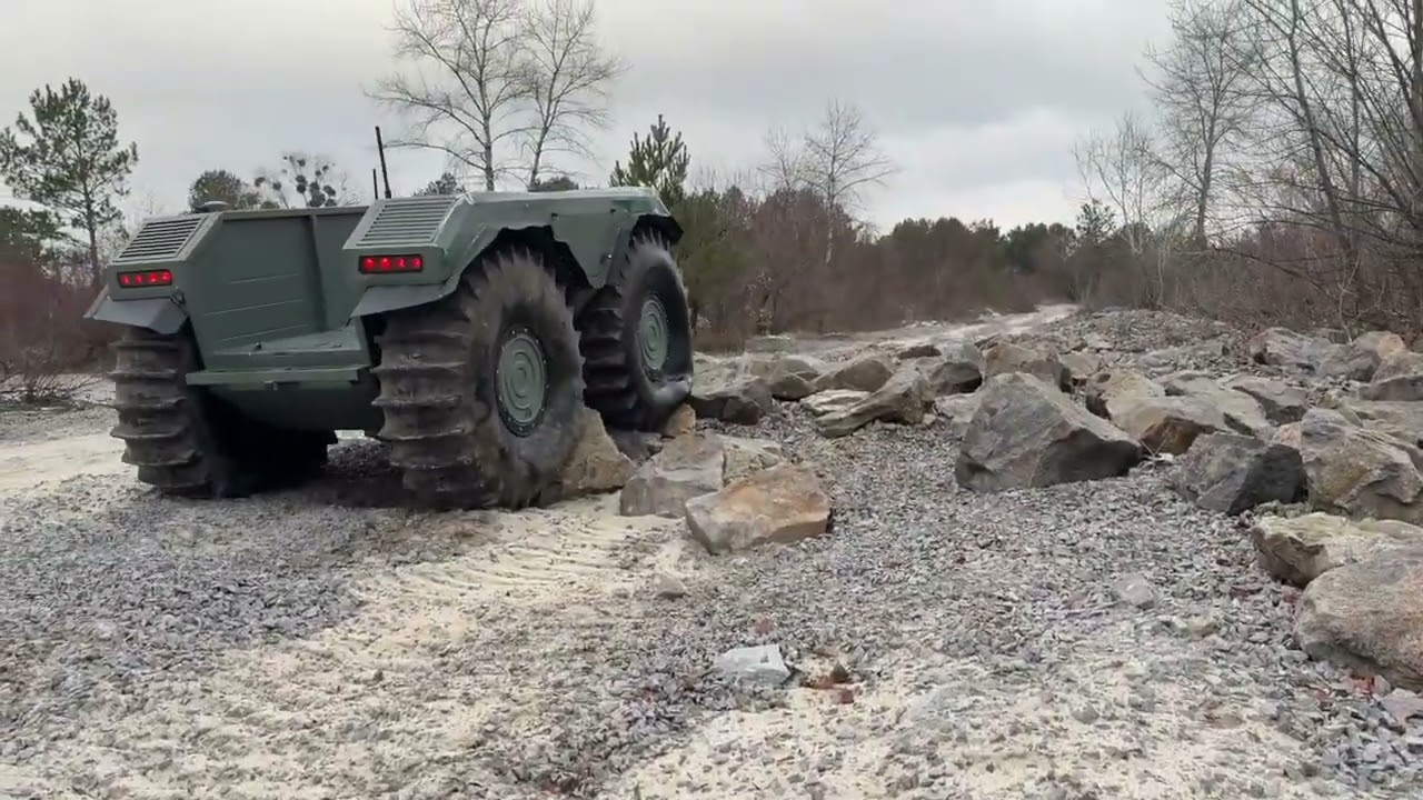 UNEX UGV — Amphibious Remote-Controlled Platform for Military and Rescue Missions