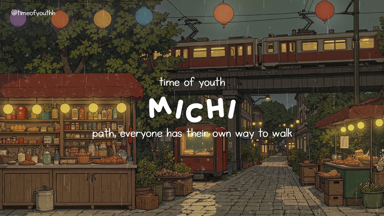 michi: path, everyone has their own way to walk | cozy night rain piano