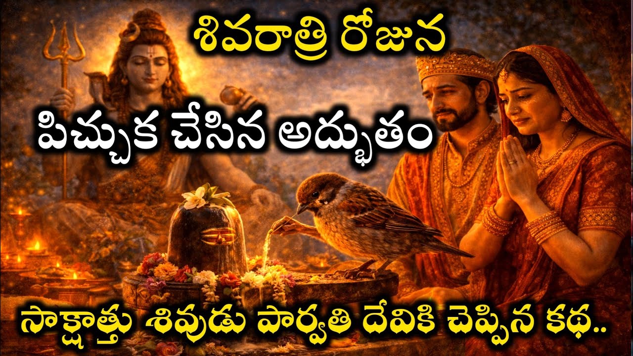 శివరాత్రి రోజున పిచ్చుక చేసిన అద్భుతం. సాక్షాత్తు శివుడు పార్వతి దేవికి చెప్పిన కథ@ShivaDurga-h6q 