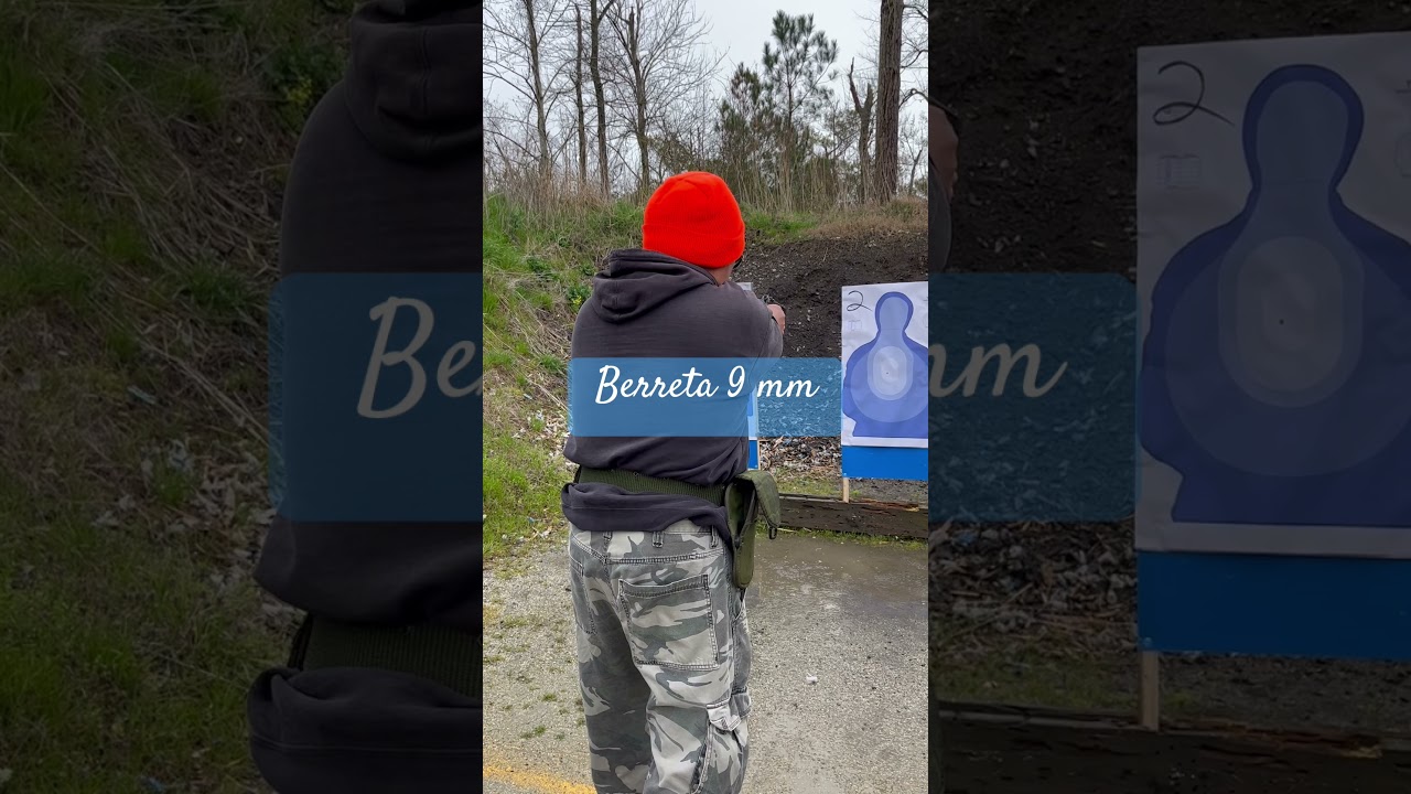 Small arm training Berreta 9 mm!