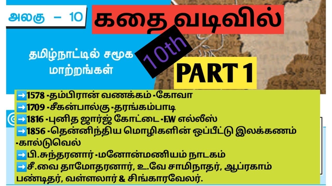 UNIT8|#PART1|தமிழ்நாட்டில் சமூக மாற்றங்கள் |#10thhistorylesson10 @Village-girl4
