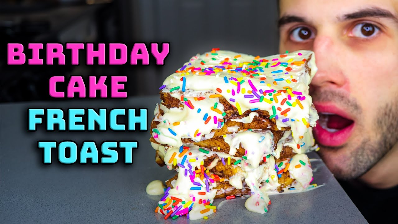 Birthday Cake Protein French Toast for Fat Loss