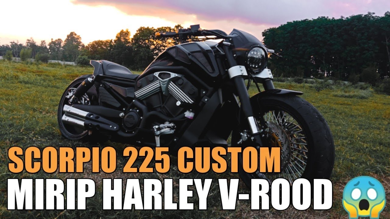 YAMAHA SCORPIO 225 CUSTOM | MIRIP HARLEY V-ROOD !!