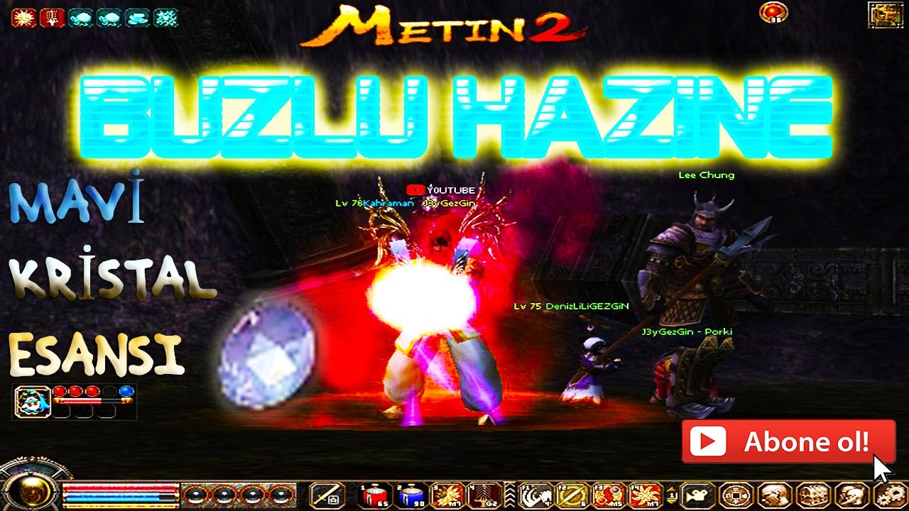 Metin2 BUZLU HAZİNE GÖREVİ ( Mavi kristal esansı ) - ByGezGin