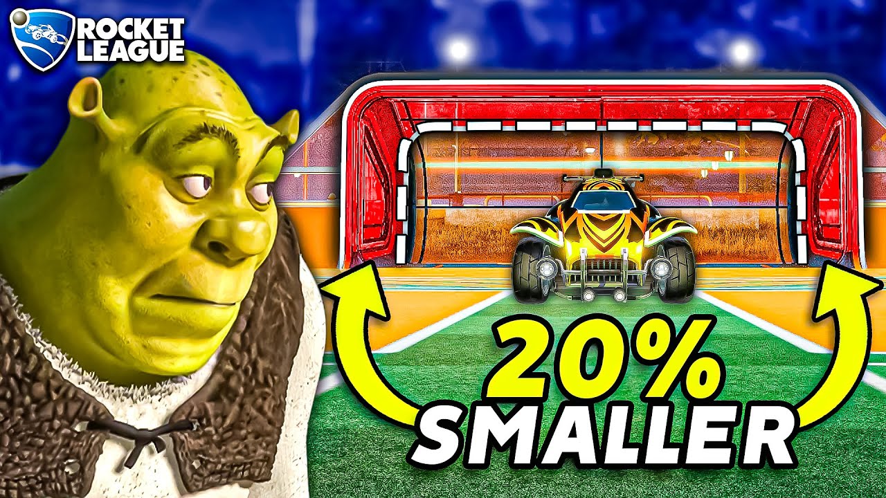 I SECRETLY made the goal SMALLER... he never noticed (Rocket League Prank)