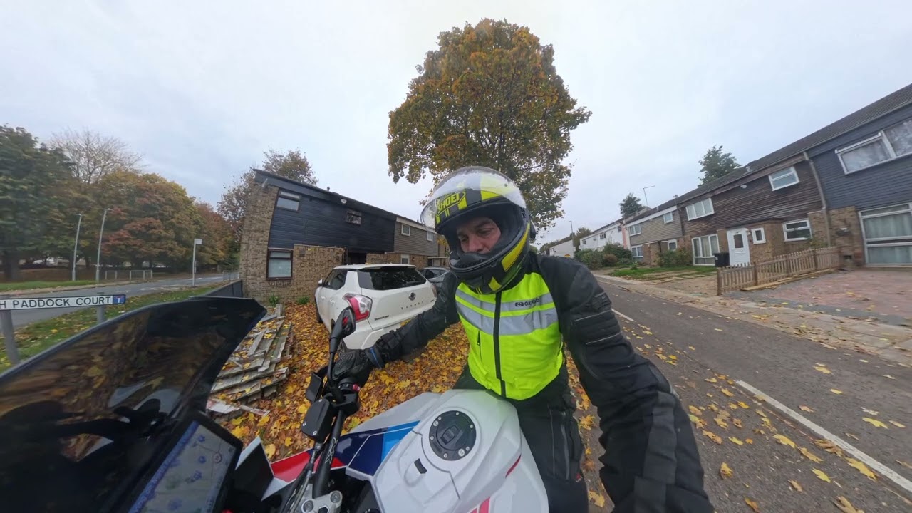 From work to dropping off IT kit to a user and back home.