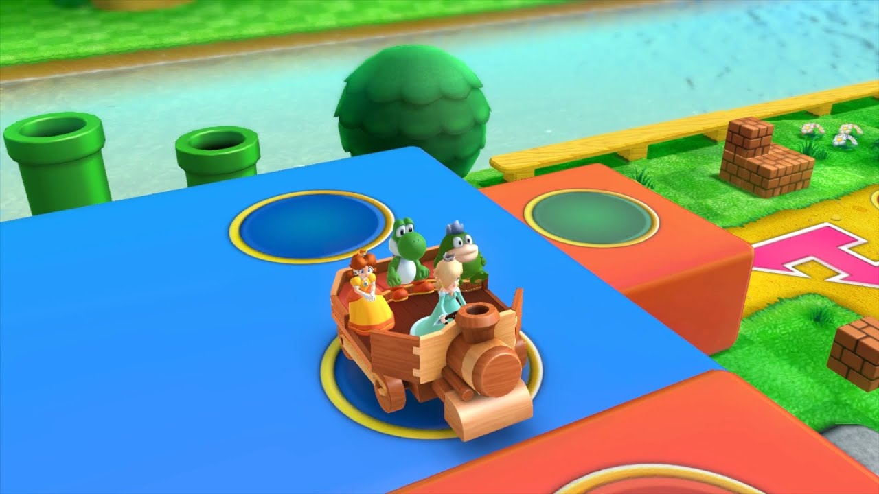 Mario Party 10 Bowser Party #633 Spike, Yoshi, Daisy, Rosalina Mushroom Park Master Difficulty