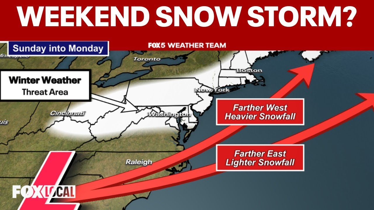 Snow appears likely for DC region Sunday evening
